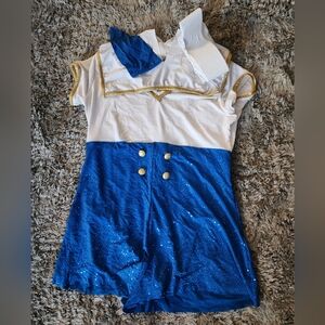 Blue and White Sailor Costume